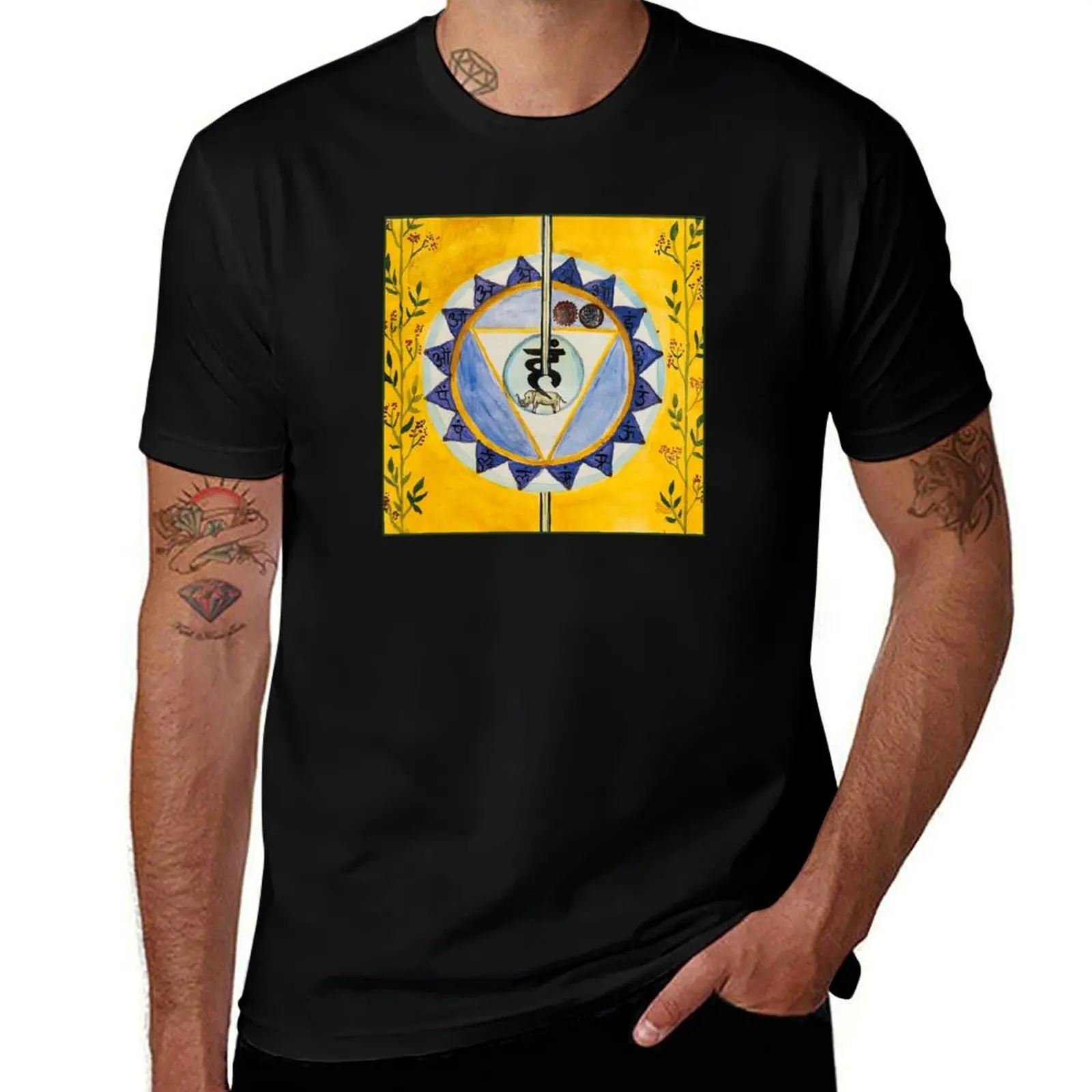 

Yoga, the fifth chakra, the throat chakra or Vishuddha T-Shirt anime tshirt t shirts for man graphic vintage