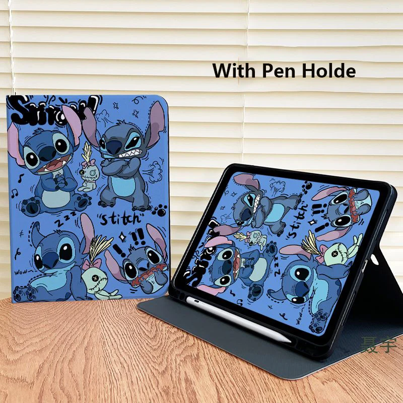 For Xiaomi 7 7Pro 6 6Pro 5 5Pro 6s Pro Redmi pad Pro 12.1 Inch pad SE TPU Flip Cartoon Stitch Fall Prevention Tablet Cover