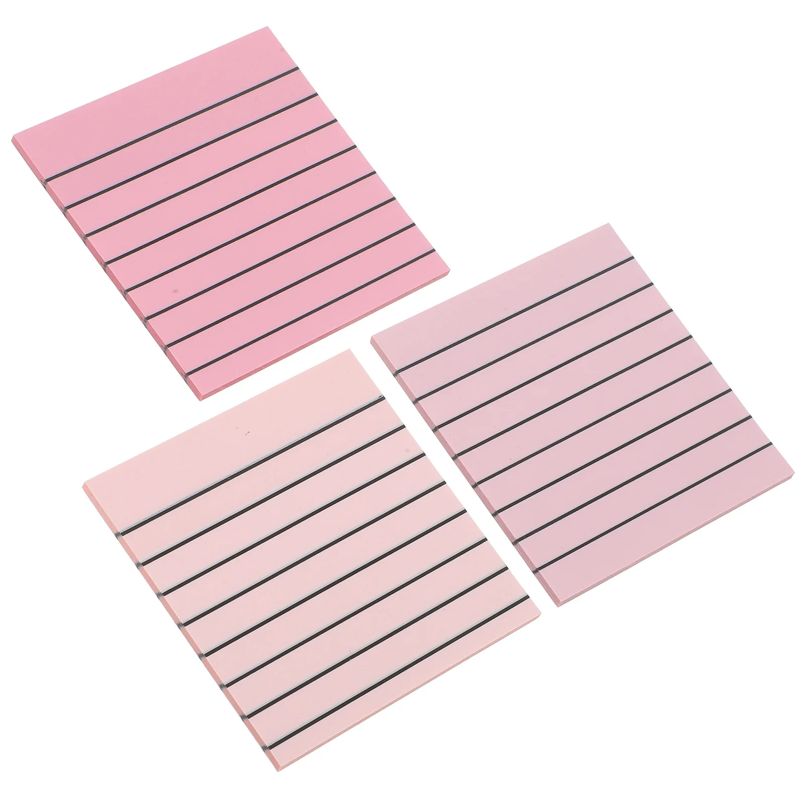3 Books Gradient Color Memo Pads Semi-Transparent Multi-Function Note Stickers Portable Daily Use Office Stickers
