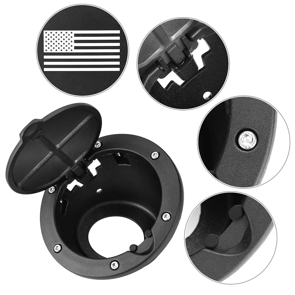 

Fuel Filler Door Gas Tank Cap Cover Accessories For Jeep Wrangler JK & Unlimited Sport Rubicon Sahara 2007-2017 US Flag-ABQF