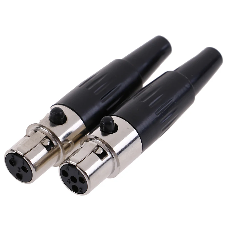 1PC Mini XLR 3/4 Pin Female Plug Small XLR Audio Microphone Connector for MIC Compact Audio Interface