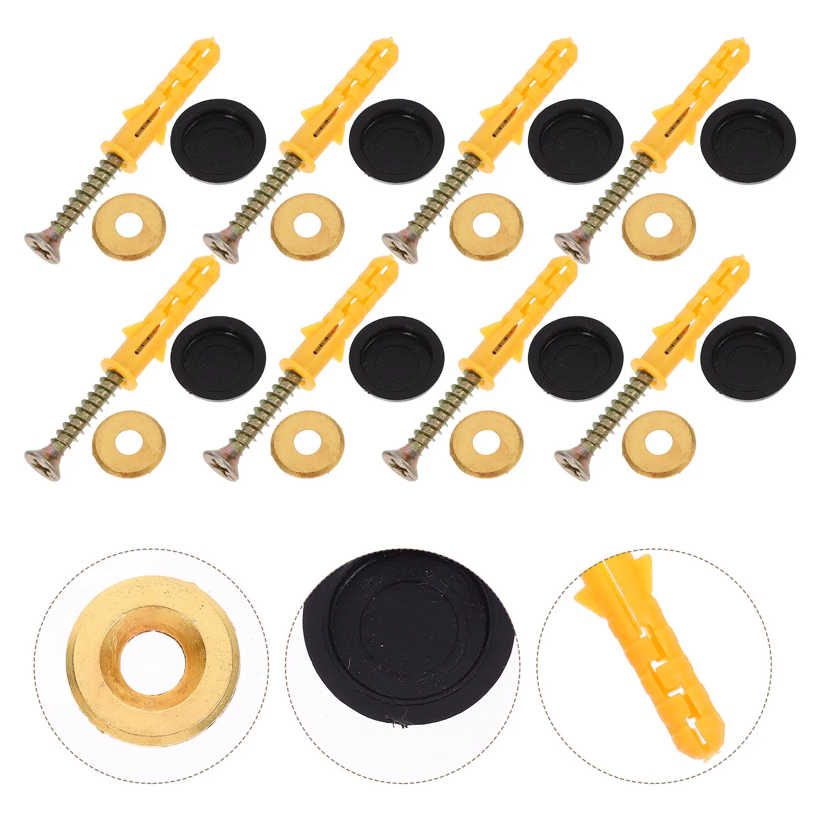 

20Sets Decorative Alloy Screw Caps Advertising Hardware Screws Decorative Fixing Nails Mirror Cover Caps for Glass Furniture