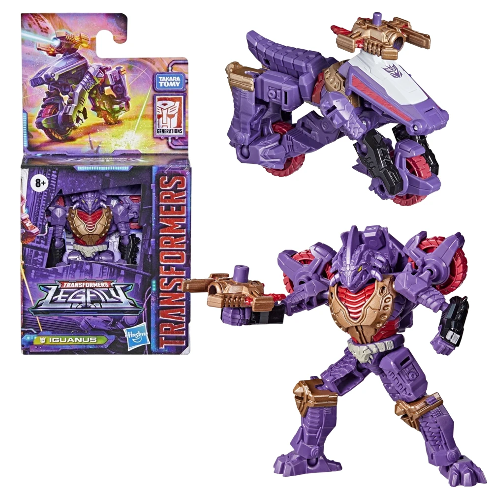 Hasbro Transformers Toys Legacy Series Core Iguanus Decepticon Dragstrip 3,5-inch actiefiguur