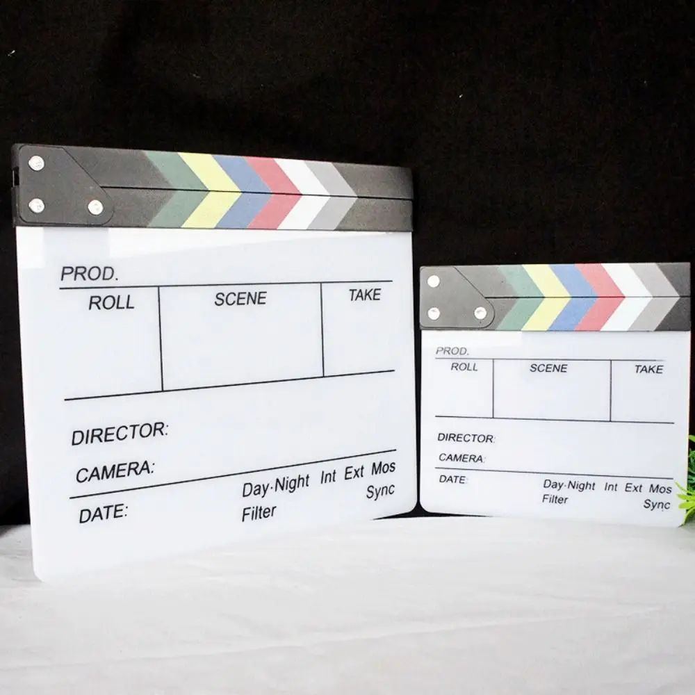 Houten Regisseur Scène Clapperboard Fotografie Ornamenten Regisseur Board Regisseur Clapping Board Creatief Gepersonaliseerd