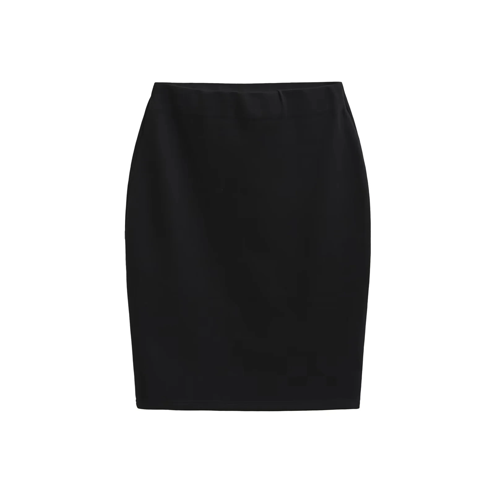 Sexy High Waist Roman f Skirt Tight Fit Commute Workwear Elastic Waist Midi Skirt Pure Color Ladies Summer New Sle