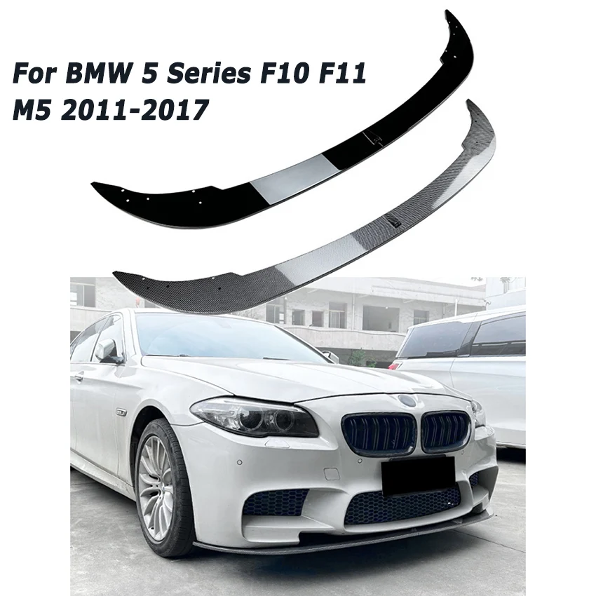 

Car Front Bumper Lip Spoiler for BMW 5 Series M5 F10 F11 2011-2017 Diffuser Splitter Protection Auto Aftermarket Parts