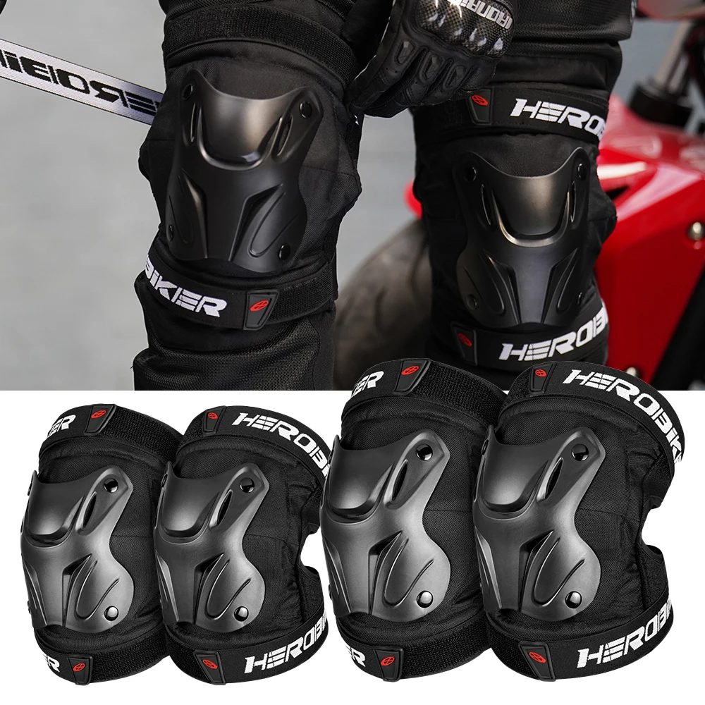 

2 Motorcycle Knee And Elbow Pads Outdoor Off-road Riding Protective Equipment Seasonal Leg Protection Equipment
