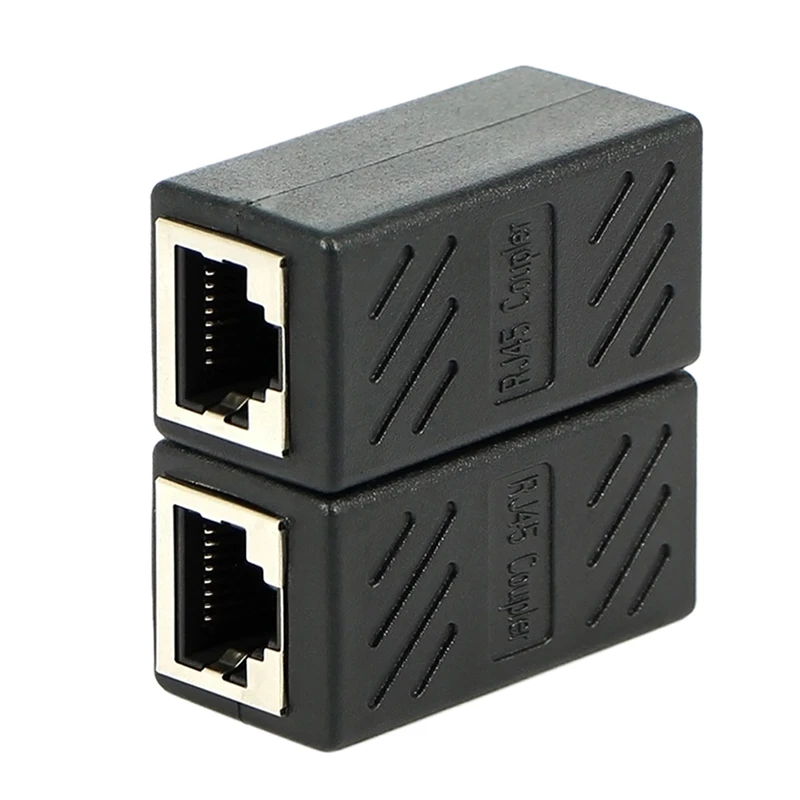 Network Cable Connector RJ45 Network Straight-Through Head Computer Broadband Network Cable Extension Connector Double-Pass Head