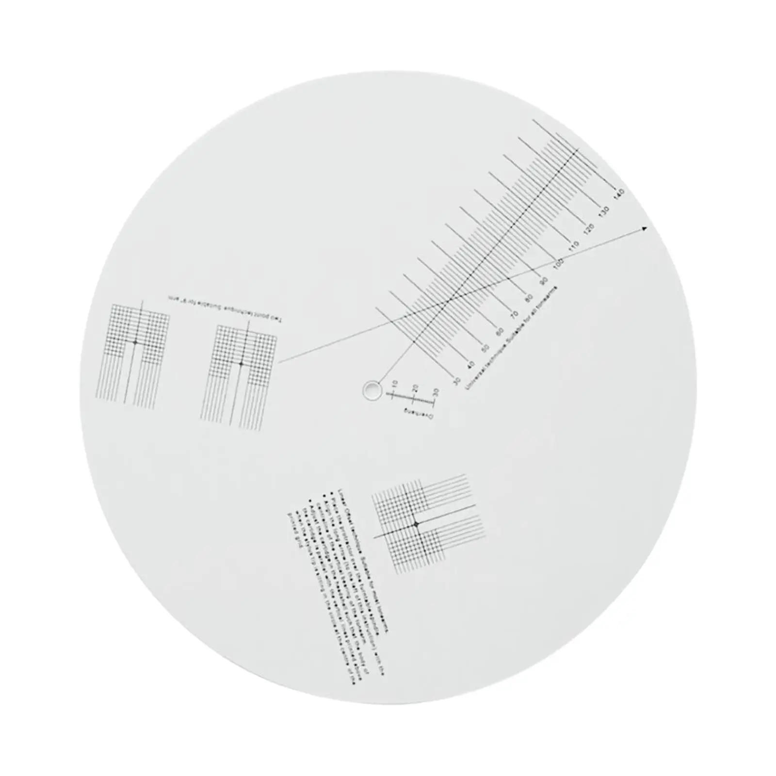 

Anti-sliding Acrylic Pickup Calibration Plate Protractor for Turntable Audio System Phono Cartridge Adjustment