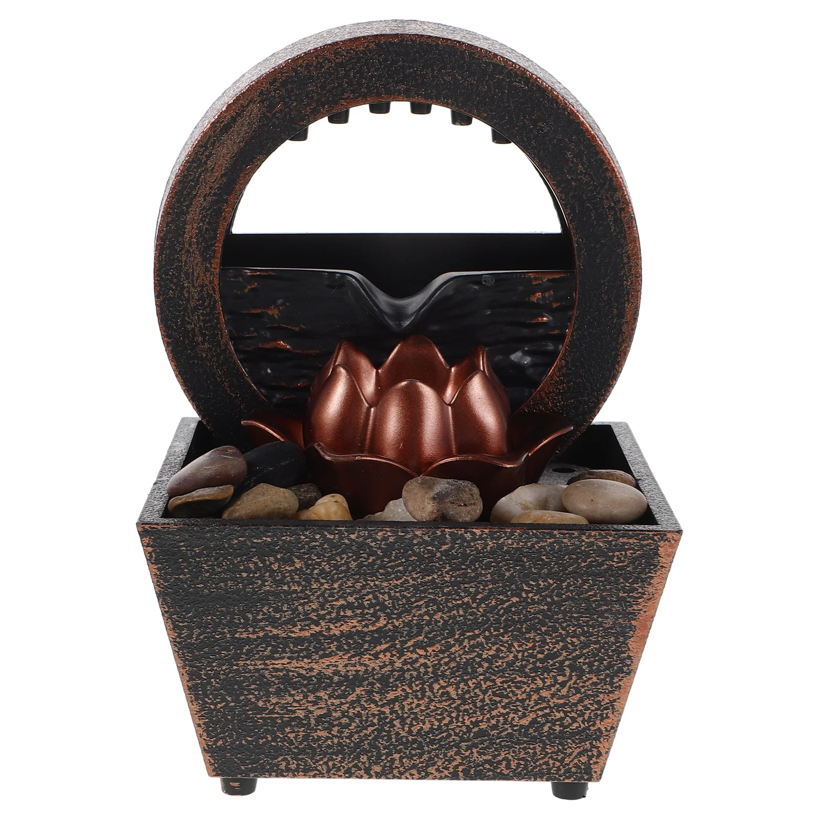 

1 set 1 Set Desktop Water Fountain Usb Operated Tabletop Cascading Decorative Fountain For Office Living Room Zen Indoor