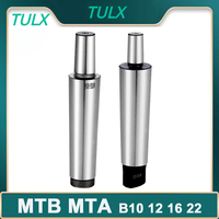 TULX 1pc MT1 MT2 MT3 MT4 MT5 Morse Taper Shank Drill Chuck Connecting Rod B10 B12 B16 B18 B22 Lathe CNC  Milling Machine MTA MTB
