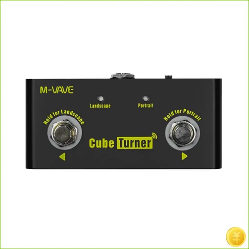 NEW-M-VAVE Cube Turner Wireless Page Turner Pedal Rechargeable Music Sheet Turner Supports Looper Connection Compatible With And