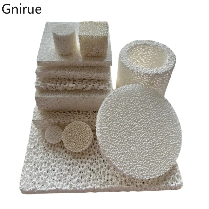 Custom 10ppi-60ppi foam ceramic alumina high temperature resistant casting porous