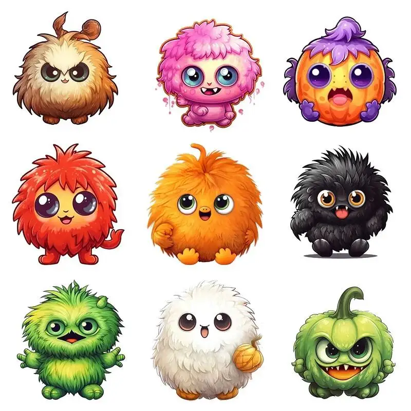 

Cartoon cute plush animals Heat Transfer patch for clothing DIY children's printing, used for clothing ironing applications