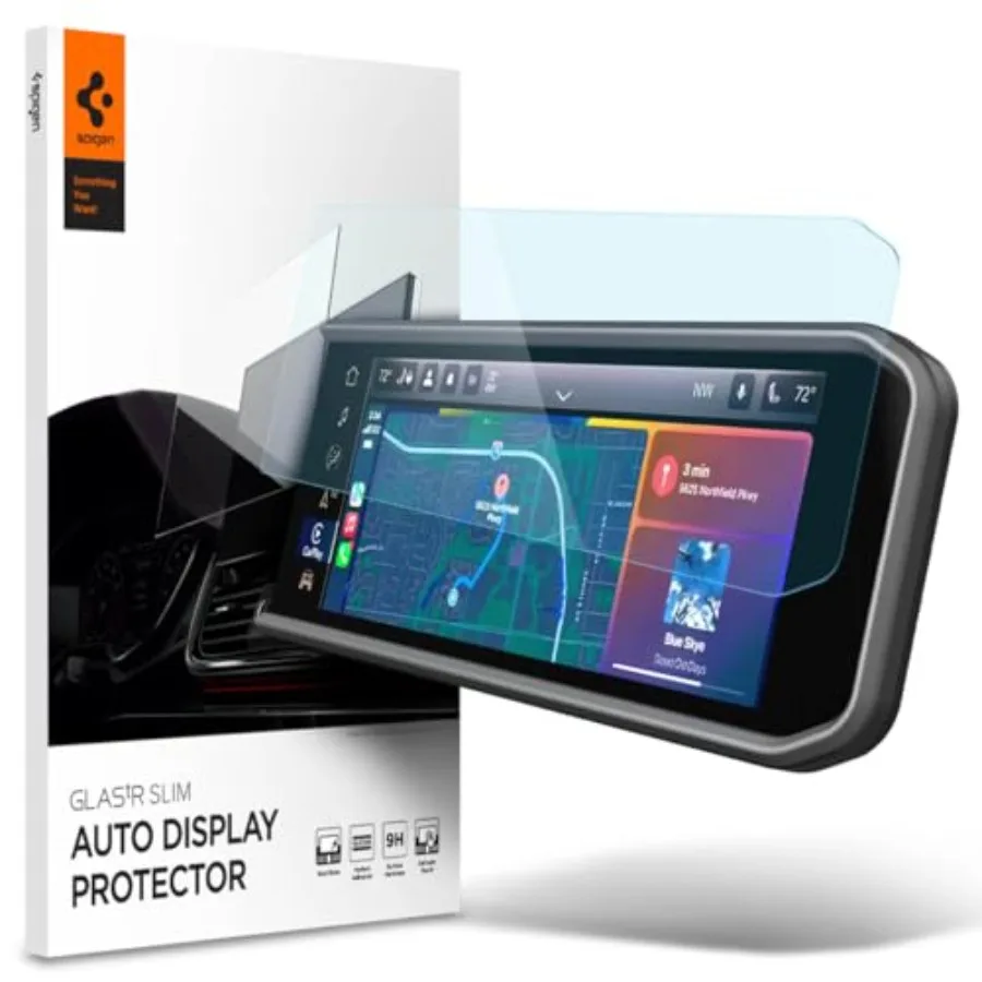 

Tempered Glass Screen Protector [GlasTR Slim] designed for Wrangler, Gladiator, Wrangler 4xe, Wrangler Rubicon 2024-2026 12.3 i