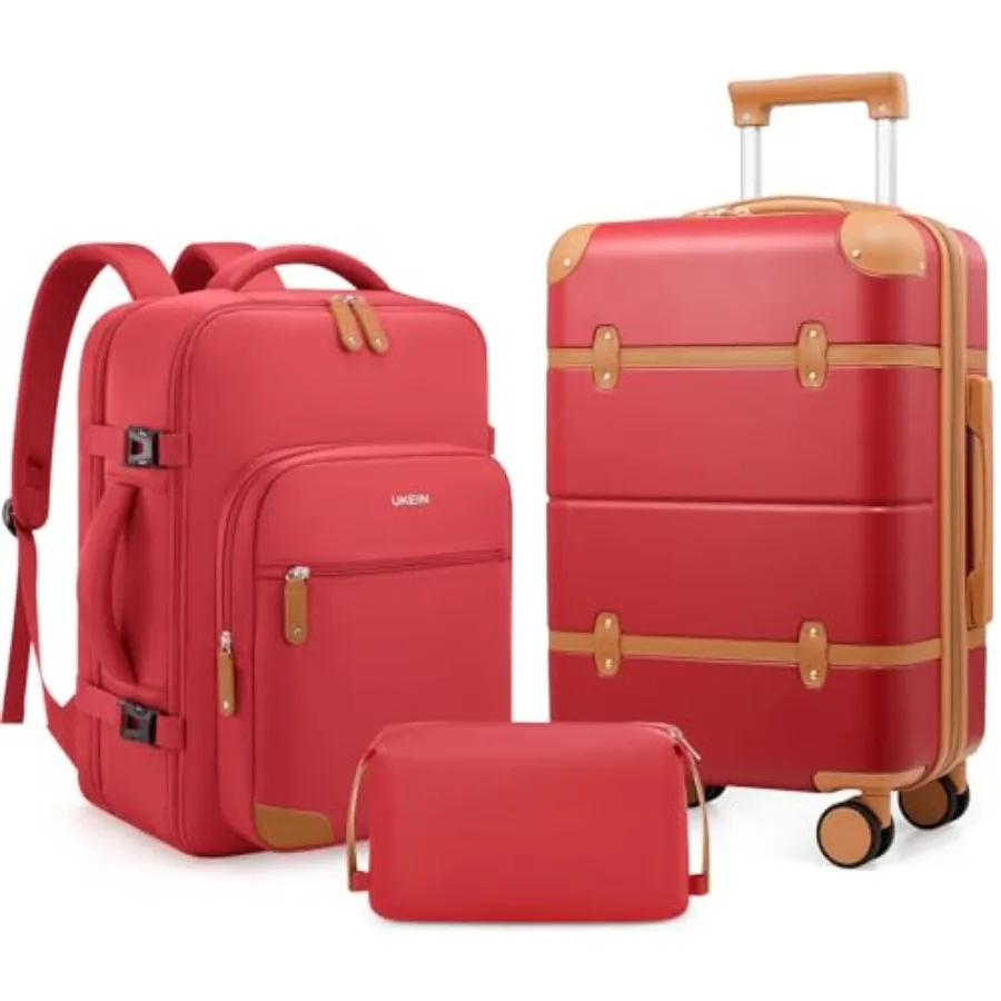 

Luggage Sets 3 Pcs, Expandable 100% PC Hardshell Suitcase with Spinner Wheels, 20in Suitcase Set with TSA Lock for Women, Carry