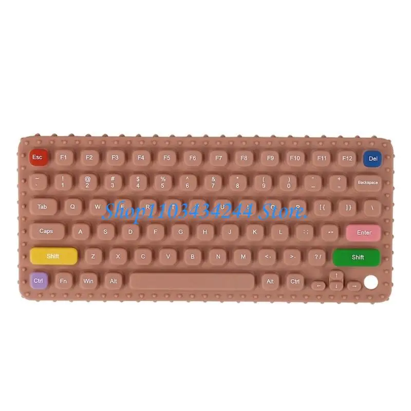 

G2TC Silicone Teething Toy for Babies Keyboard Teething Toy for Infant Toddlers