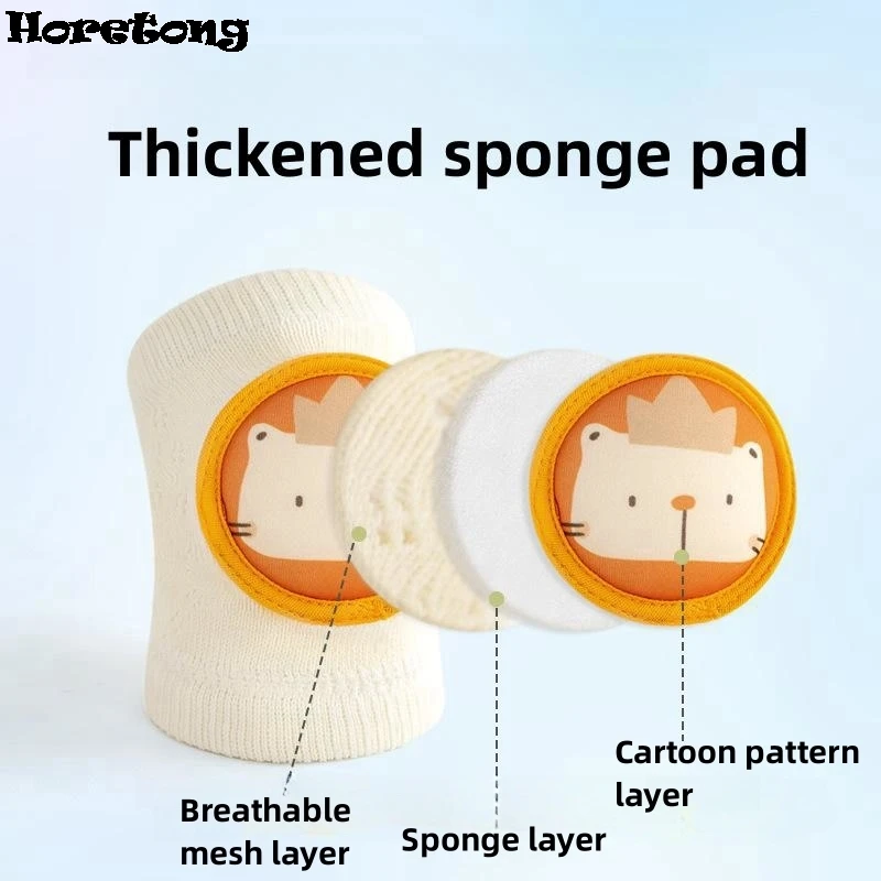 Kids Girl Boy Crawling Elbow Toddlers Baby Knee Pads Safety Kneepad Protector Leg 3D Cartoon Cushion Legging Infants Children