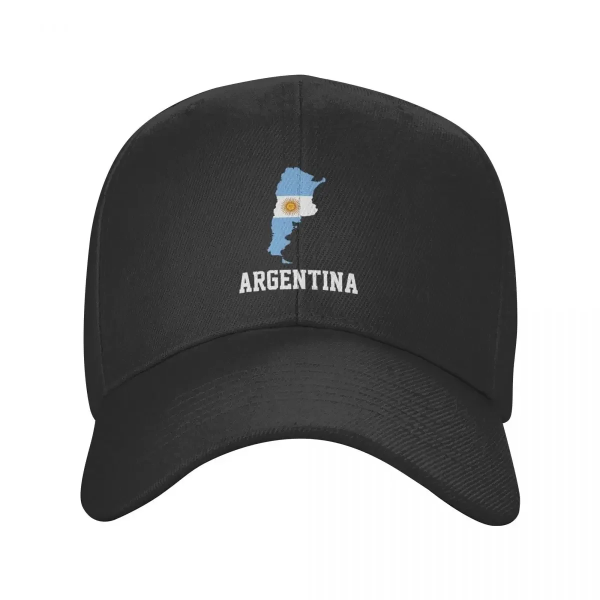 Personalized Flag Map Of Argentina Baseball Cap Men Women Breathable Argentinian Proud Dad Hat Streetwear Snapback Caps