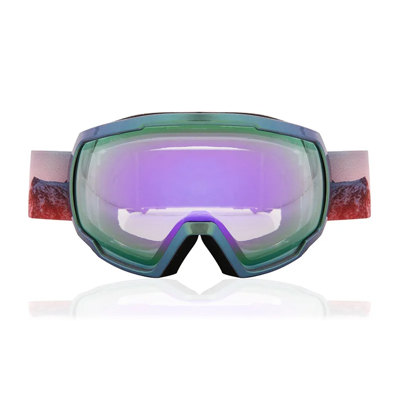 Ski Goggles Skiing Eyewear Mask UV400 Anti-fog Snow Protection Glasses,Double Mirror Glasses for Men and Women