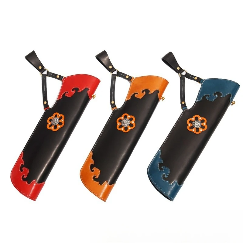 Aljava de couro, aljava pendurado na cintura, suprimentos para tiro com arco