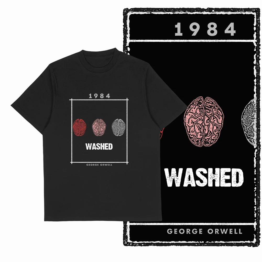 Retro Coolmind 1984 Bedrucktes T-Shirt für Männer und Frauen, Baumwolle, Locker Geschnitten, Lässiges Kurzarm-T-Shirt, Herren-T-Shirts, Sommer-Herrenbekleidung – Detail 6