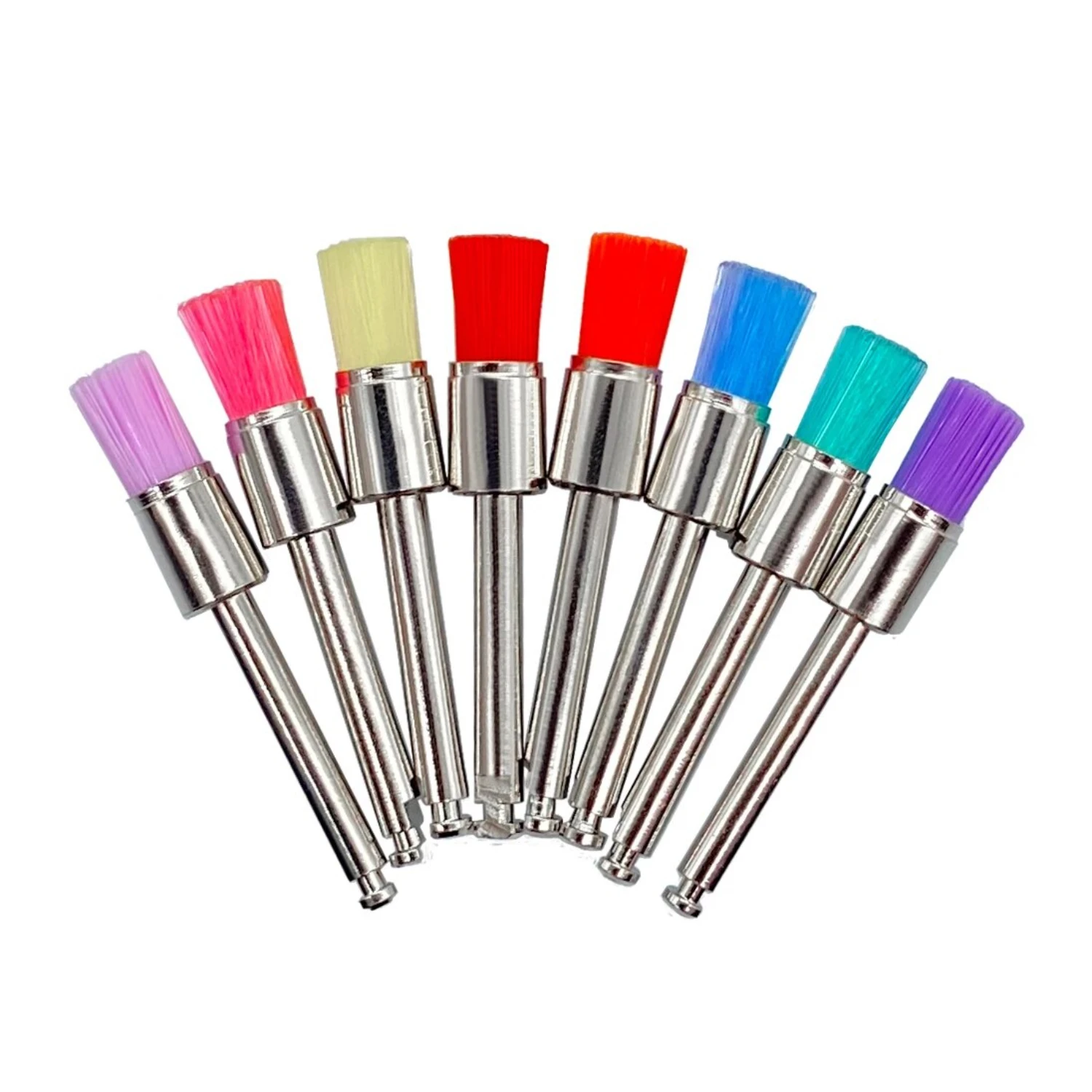 Disposable  Plastic Consumables Polishing Nylon Bristle Polisher Bowl Shape Dental Prophy Brushes Stain Removal Tool