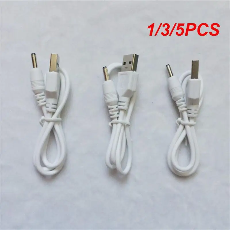 1/3/5PCS A Male to 3.5 x 1.35 mm Jack DC Power Charger Cable Connector Cord  USB LED Strip Lights Charging Cord