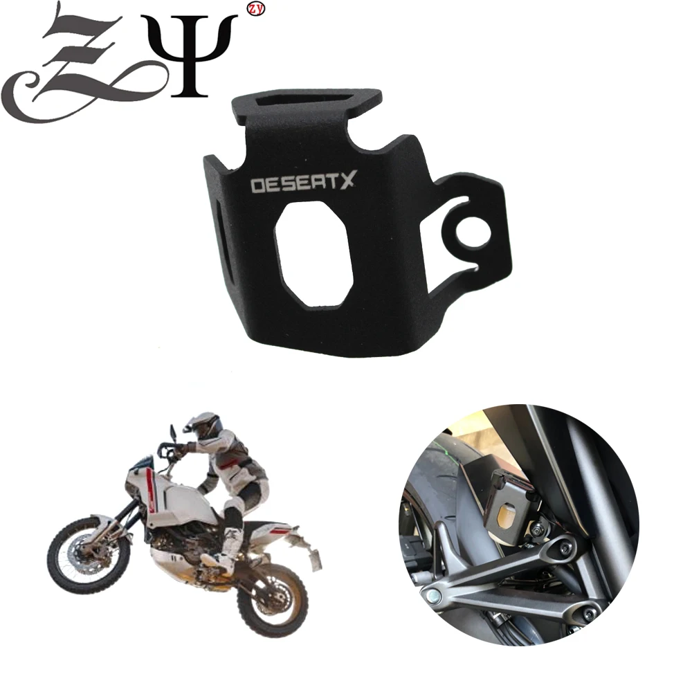 

Motorcycle Accessories For Ducati DesertX Desert X 2022 2023 Rear Brake Fluid Reservoir Guard Cover Protect