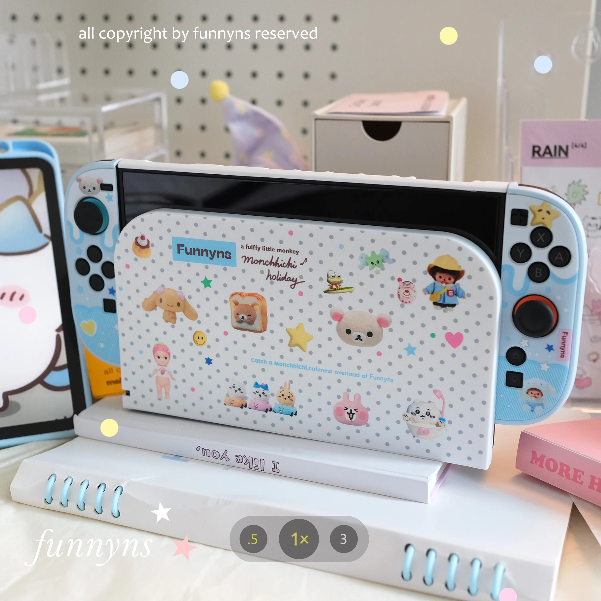 [متوفر] لطيف Rilakkuma الكرتون مخصص واقية قذيفة Switcholed هارد شل Ns واقية قذيفة أنيمي الطرفية لعبة هدية