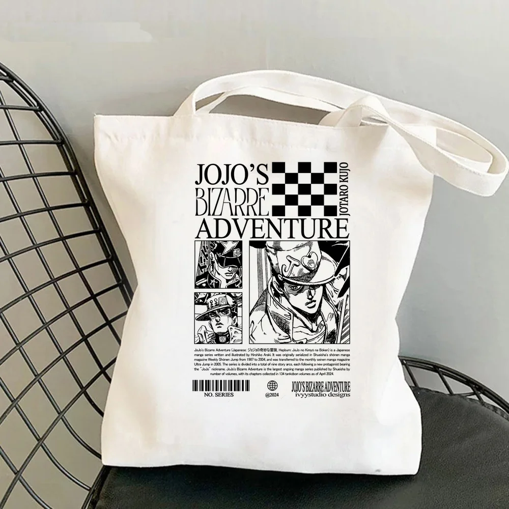 Jojo Bizarre Adventure Steel Ball Run tote bag foldable torba na zakupy shopping bolsas de tela femme