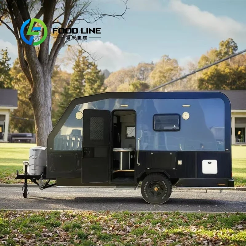 Customized Aluminum 4x4 Off Road Forward Folding Teardrop Camper Travel Trailer Tent Caravan For Outdoor Wilderness