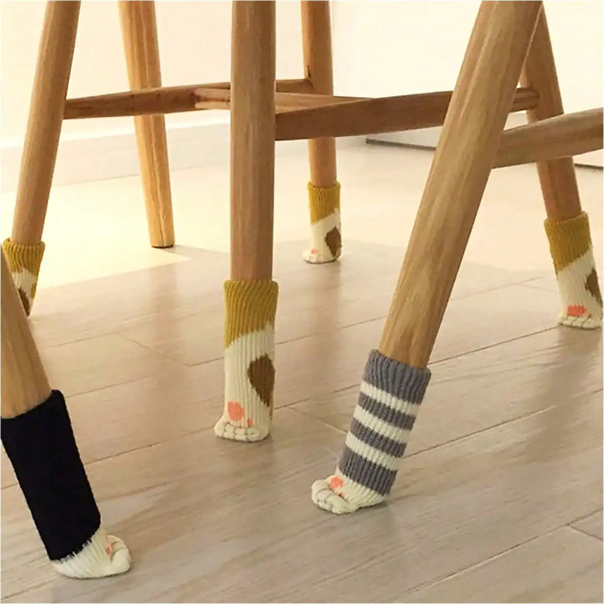 4pcs Chair Socks, Hard Wood Floor Chair Leg Covers, Cat Claw Chair Leg Covers To Protect Floors, Chair Leg Floor Protectors To Prevent Scratches And Reduce Noise