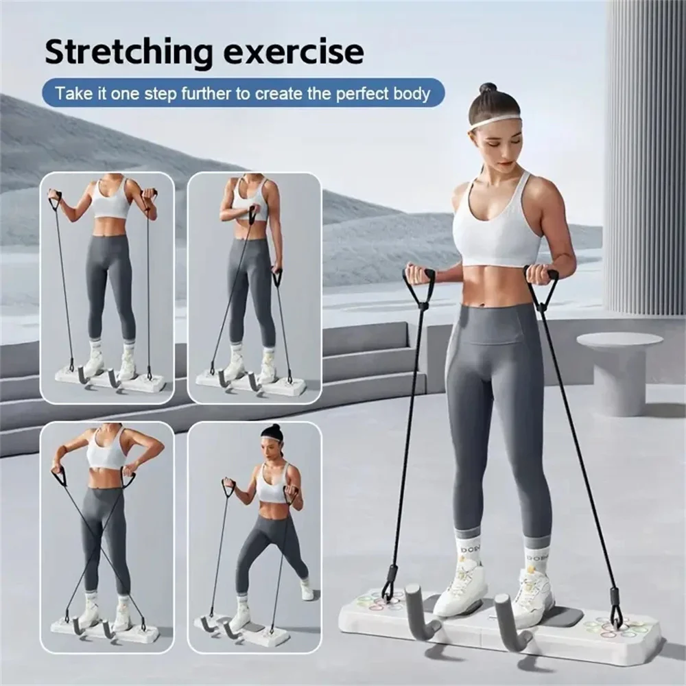 حامل رفع، مدرب دعم مسطح، الصدر والبطن متعدد الوظائف ثلاثة في واحد مع مؤقت معدات اللياقة البدنية المنزلية