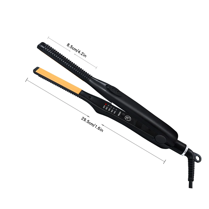 2 In 1 Hair Straightener Hair Curler Professional Ceramic Flat Iron For Short Hair Women And Men Beard Straightener