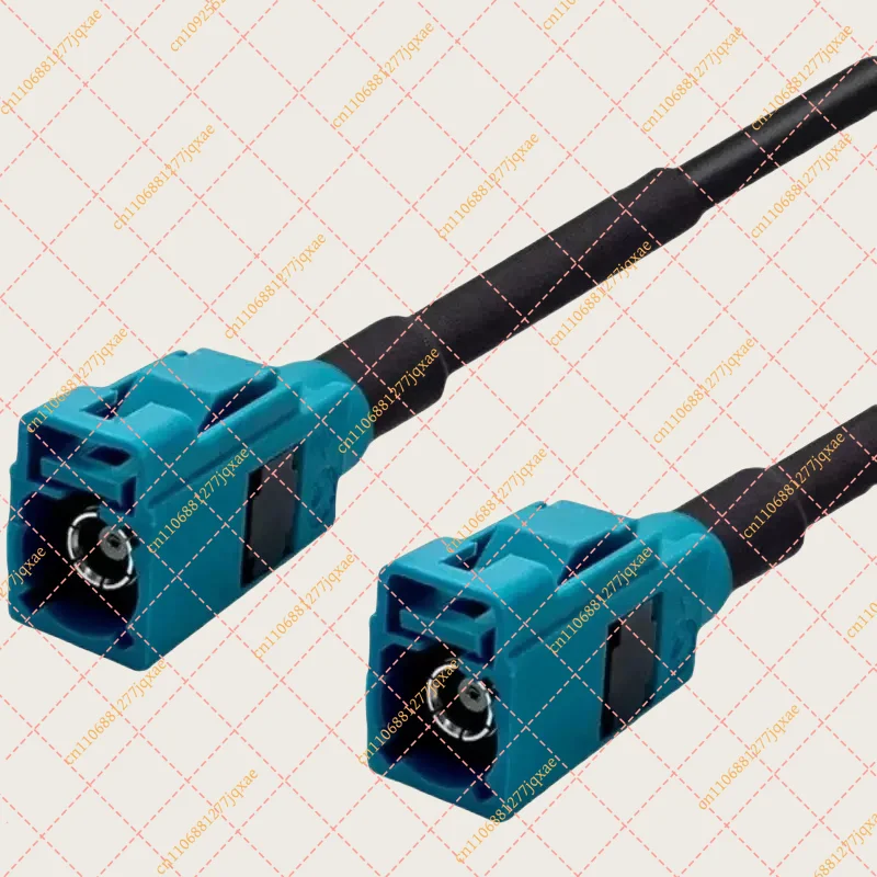 FAKRA Z Female to Female Cable Assembly | RG58 Double Shielded Video Wire for Truck Cameras