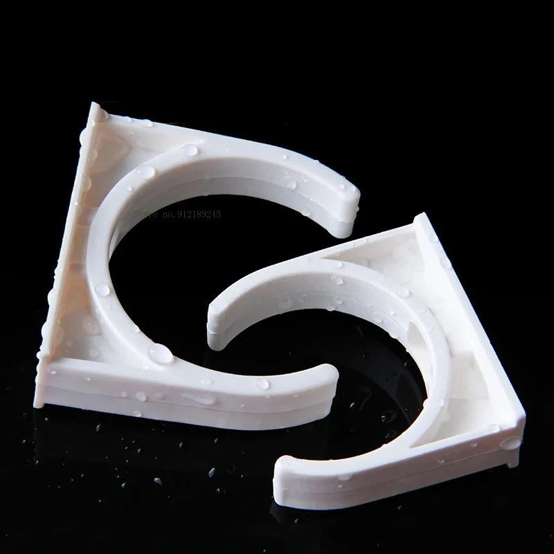 بولي كلوريد الفينيل مشبك أنابيب أنبوب المياه تركيبات ثابتة أبيض/رمادي لأنظمة السباكة 20 مللي متر 25 مللي متر 32 مللي متر 40 مللي متر-