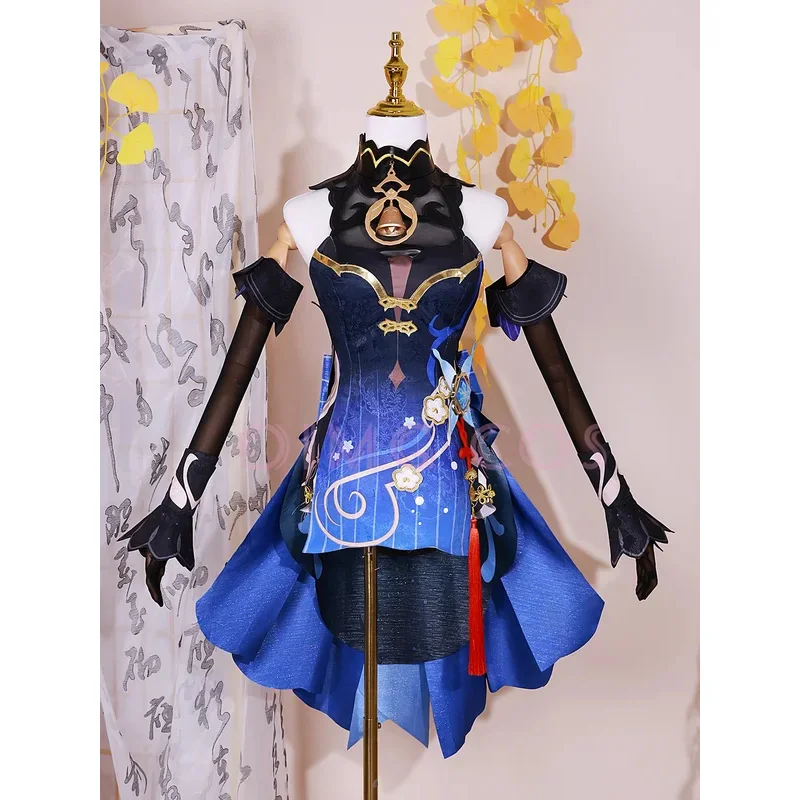MN1 Twilight Blossom Ganyu Косплей Костюм Genshin Impact Униформа для взрослых Парик Аниме Костюмы на Хэллоуин Женщины Игровой Персонаж Ou8/yG