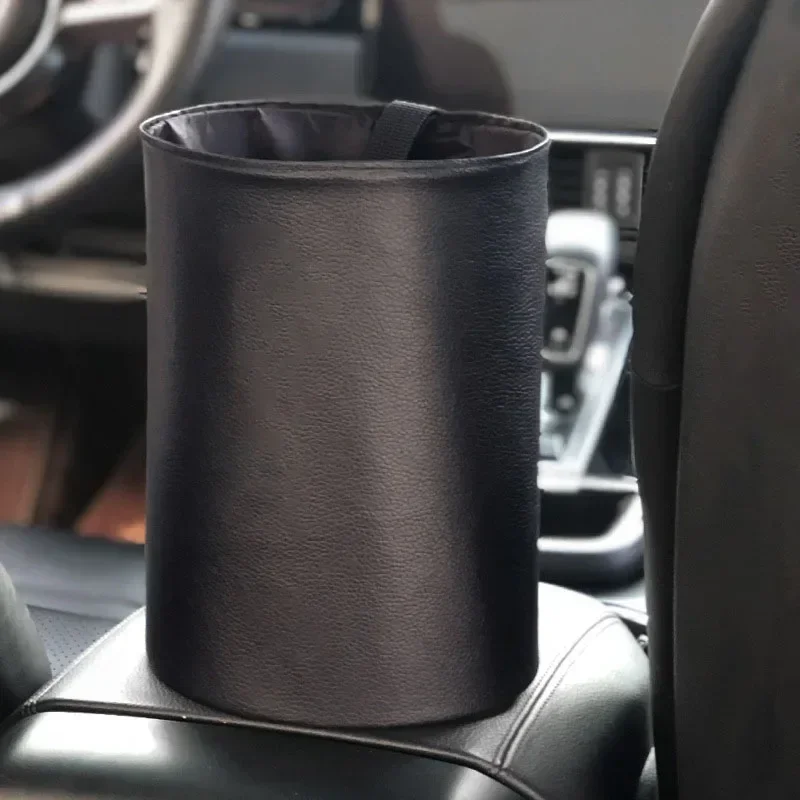 Car Storage Busket Interior Rubbish Container for Waste Organizer Holder Waterproof Garbage Can Trash Bin Folding Auto Accessori