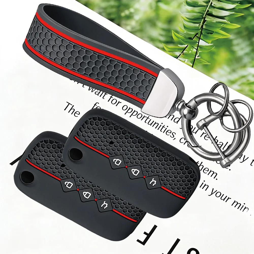 Silicone Remote Car Key Case for Wuling Hongguang S Baojun 510 730 360 560 RS-5 530 630 Chevrolet Aveo Trax Groove Captiva 2024