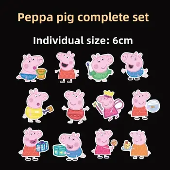 孩之寶小豬佩奇反光汽車貼紙 個人化汽車貼紙 趣味防水貼花 適用於汽車、卡車、摩托車油箱蓋 12 最佳銷售 小豬佩奇貼紙 - №3