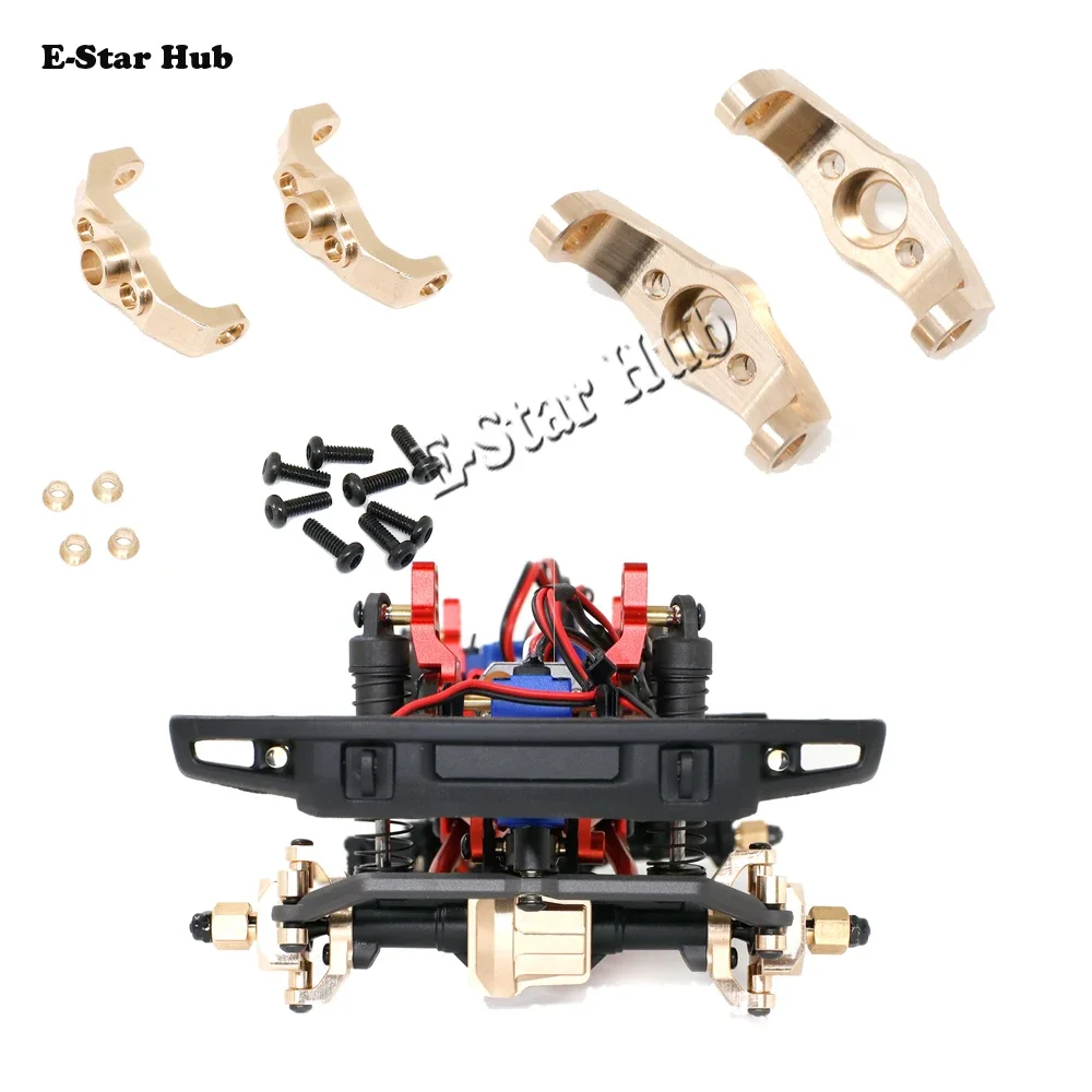 

Caster Blocks C-Hubs 1 Pair for 1/18 TRX4M TRX-4M Bronco Defender RC Model Crawler Car Brass Upgrade Replacement Accessories