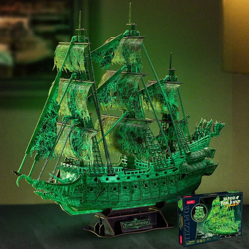 3D Three-dimensional Assembling Pirate Ship Model  Model Assembling Difficult DIY Ship Model Adult Crafts Men Gifts Model Kits