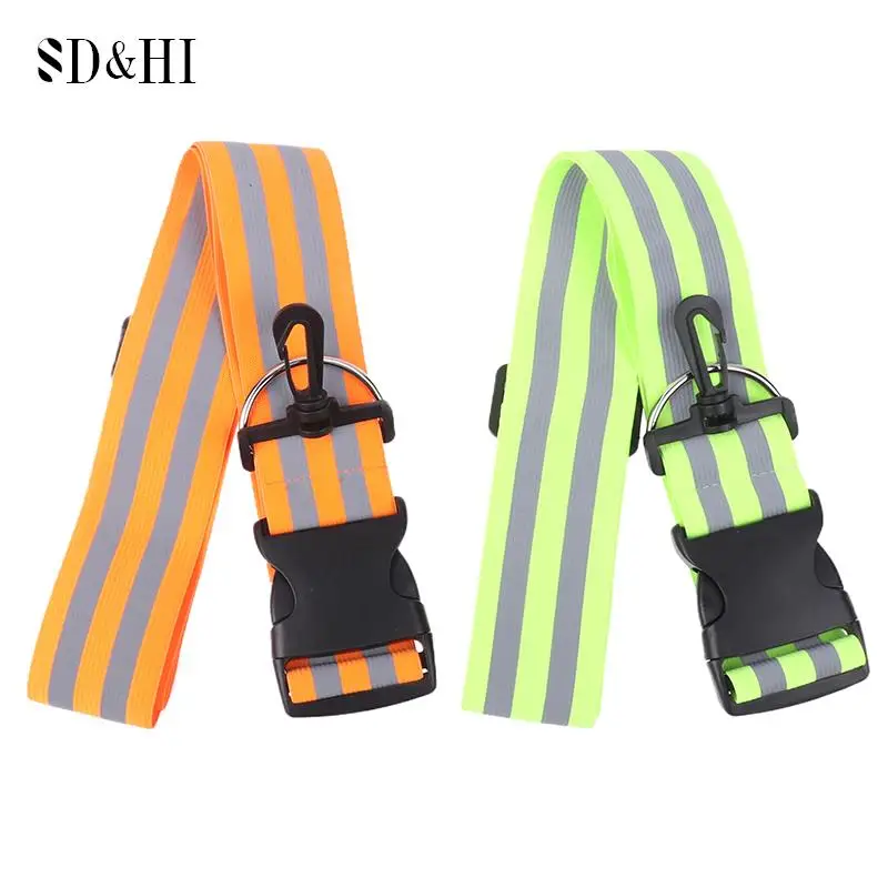 

1Pc Reflective Safety Shoulder Belt High Visibility Reflective Elasticated Strip Adjustable Visible Night Safety Reflective Belt