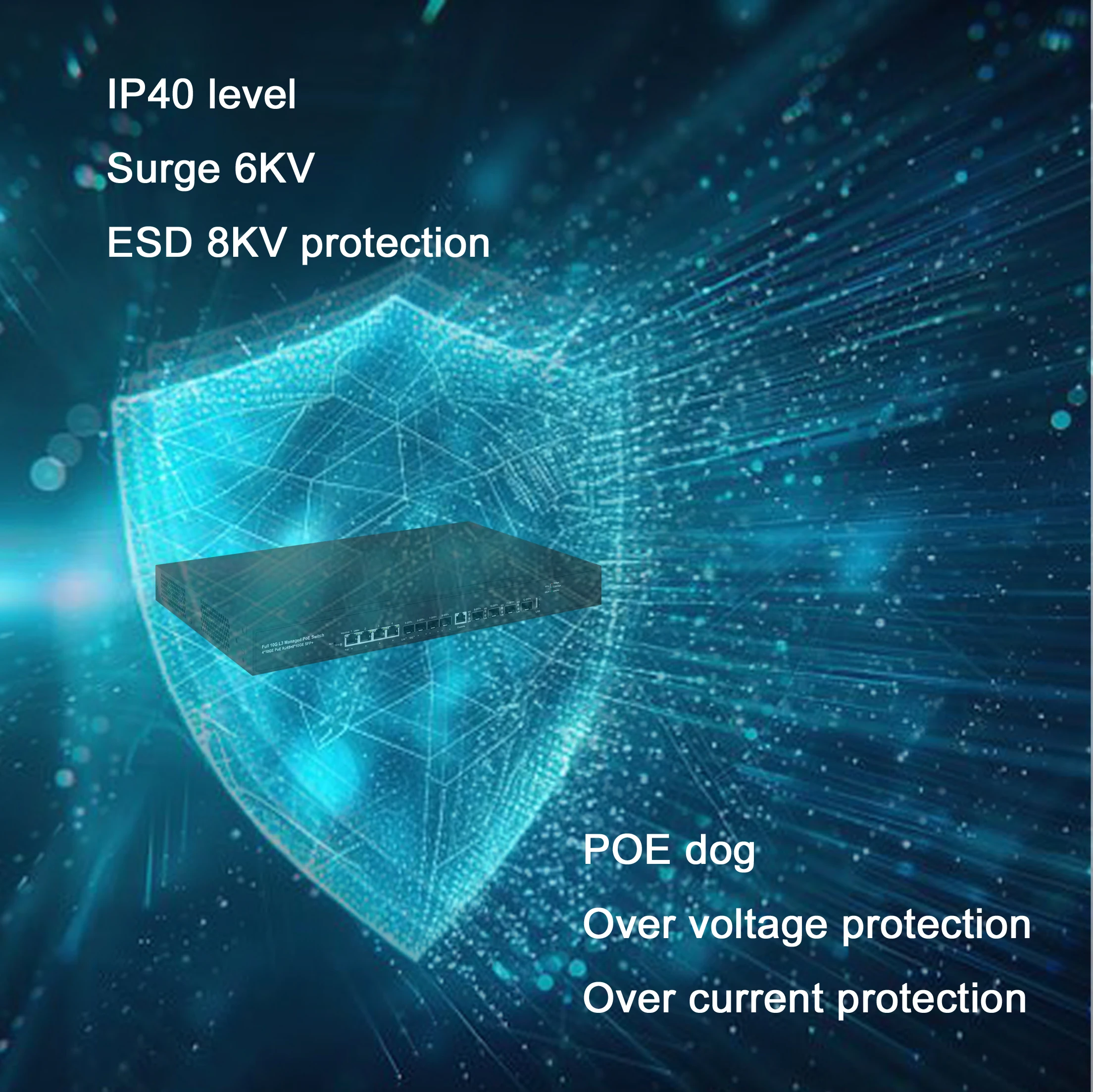 Full 10Gbe  layer 3 managed switch|12 ports L3 switch|POE or Non ,QOS,DHCP,ACL,IGMP Snooping,VLAN,Static route,RIP,Mirroring
