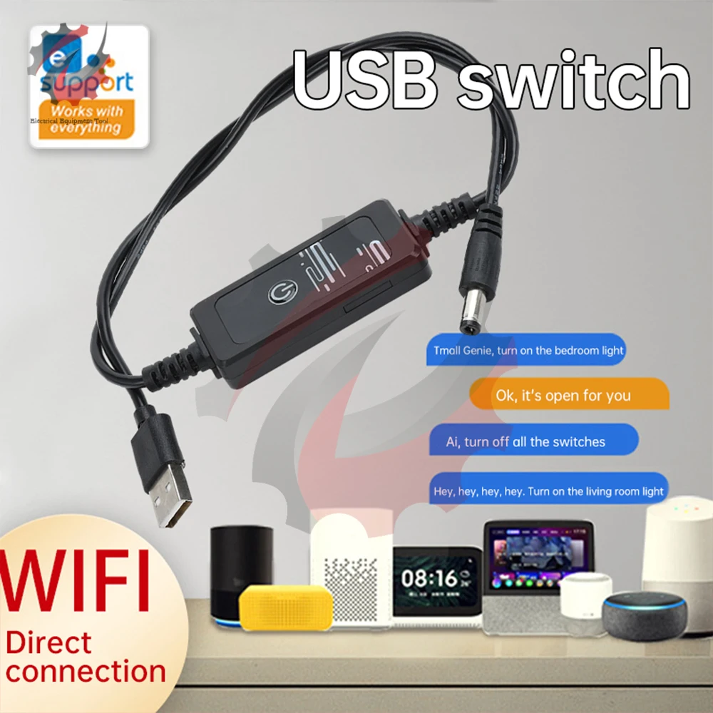 

Дистанционное интеллектуальное управление USB-переключатель Автоматическое отключение питания Пульт дистанционного управления для мобильного телефона Вкл. Выкл. eWeLink Голосовое управление WiF Bluetooth