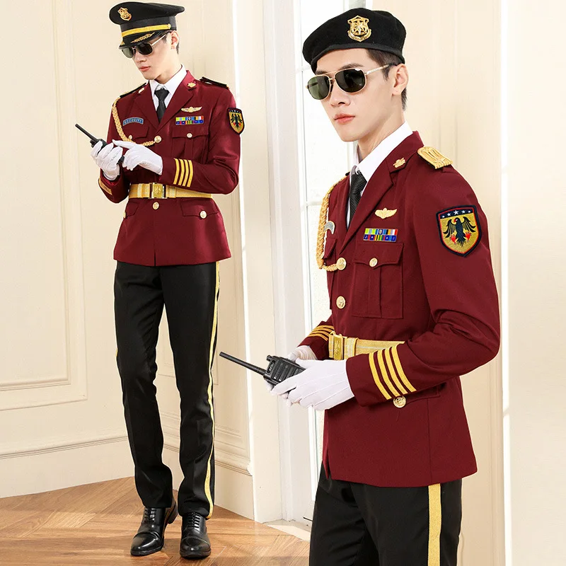 New Security UniformSpring and Autumn Security UniformsSuitsMen's Security Property Concierge UniformsSus