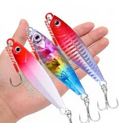 1pcs Metal Jig Fishing Lures Bass Cast Fishing Bait Jigs Saltwater Spoon Sea Lures Fishing Hard Lure Tackle Artificial Bait