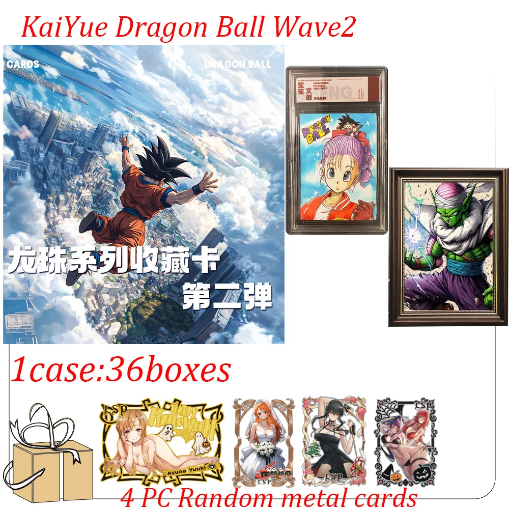 Wholesale KaiYue Dragon Ball Wave 2 Card Dragon Ball Box Exquisite ACG Anime Character Board Game Collectible Card