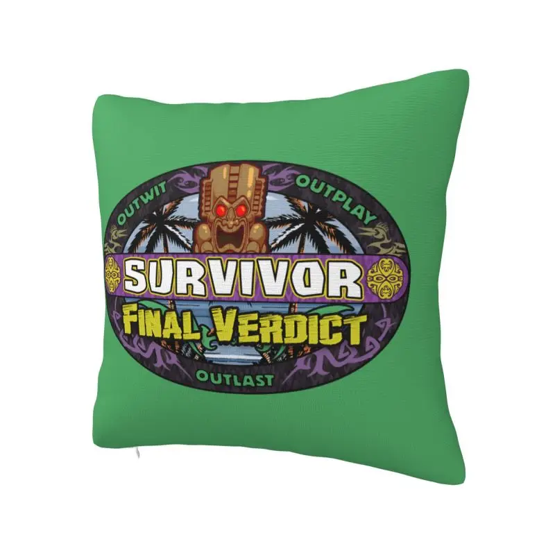 Nordic Adventure Game TV Show Survivor Cushion Cover 50*50 cm Velvet Throw Pillow Case Home Decorative Bedding Sofa Pillowcase